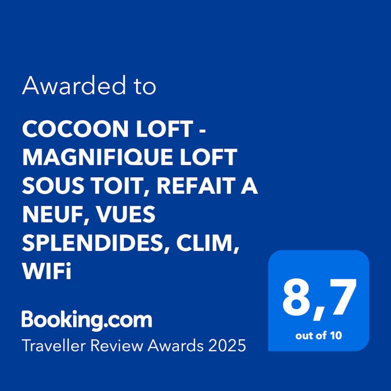 Cocoon Loft - Magnifique Loft Sous Toit, Refait A Neuf, Vues Splendides, Clim, Wifi Apartamento Nice Exterior foto